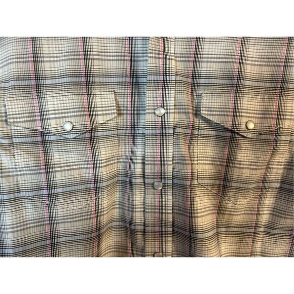 Panhandle Rough Stock Mens Western Shirt XL/18 Pearl Snap (0378) - Picture 3 of 9